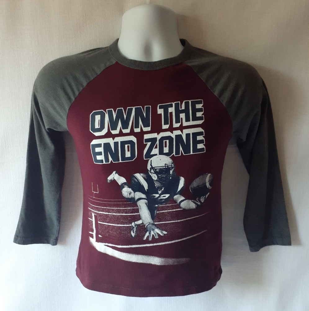 Place Own The End Zone boys long sleeve top